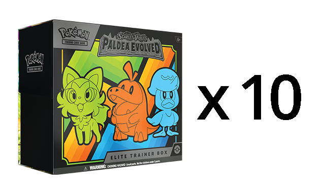 Pokemon SV2 Paldea Evolved Elite Trainer Box CASE (10 Elite Trainer Boxes)